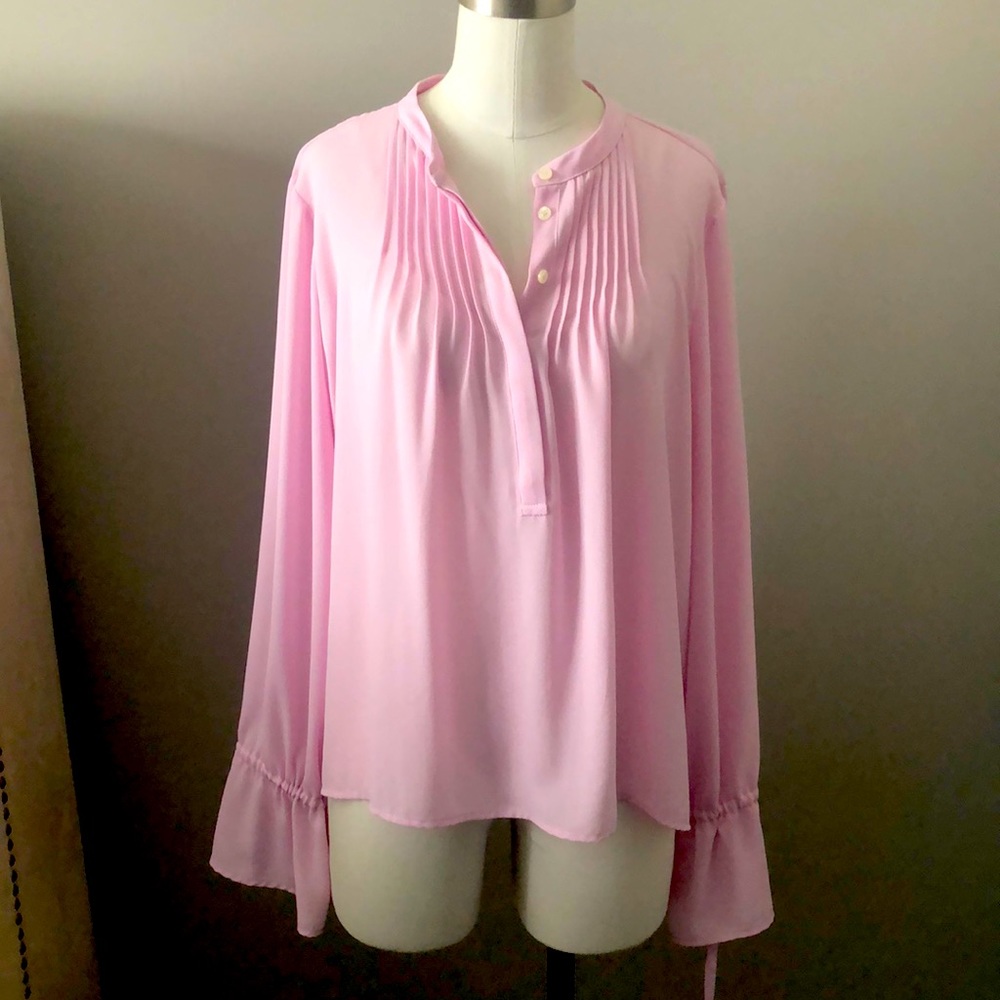 Jcrew blouse , pink in color, size large
